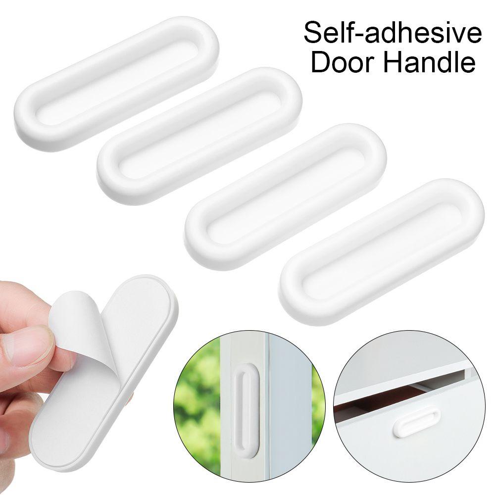 GOGOUP Set 4 Tay Nắm Cửa Kính / Ngăn Kéo Tự Dính Tiện Lợi