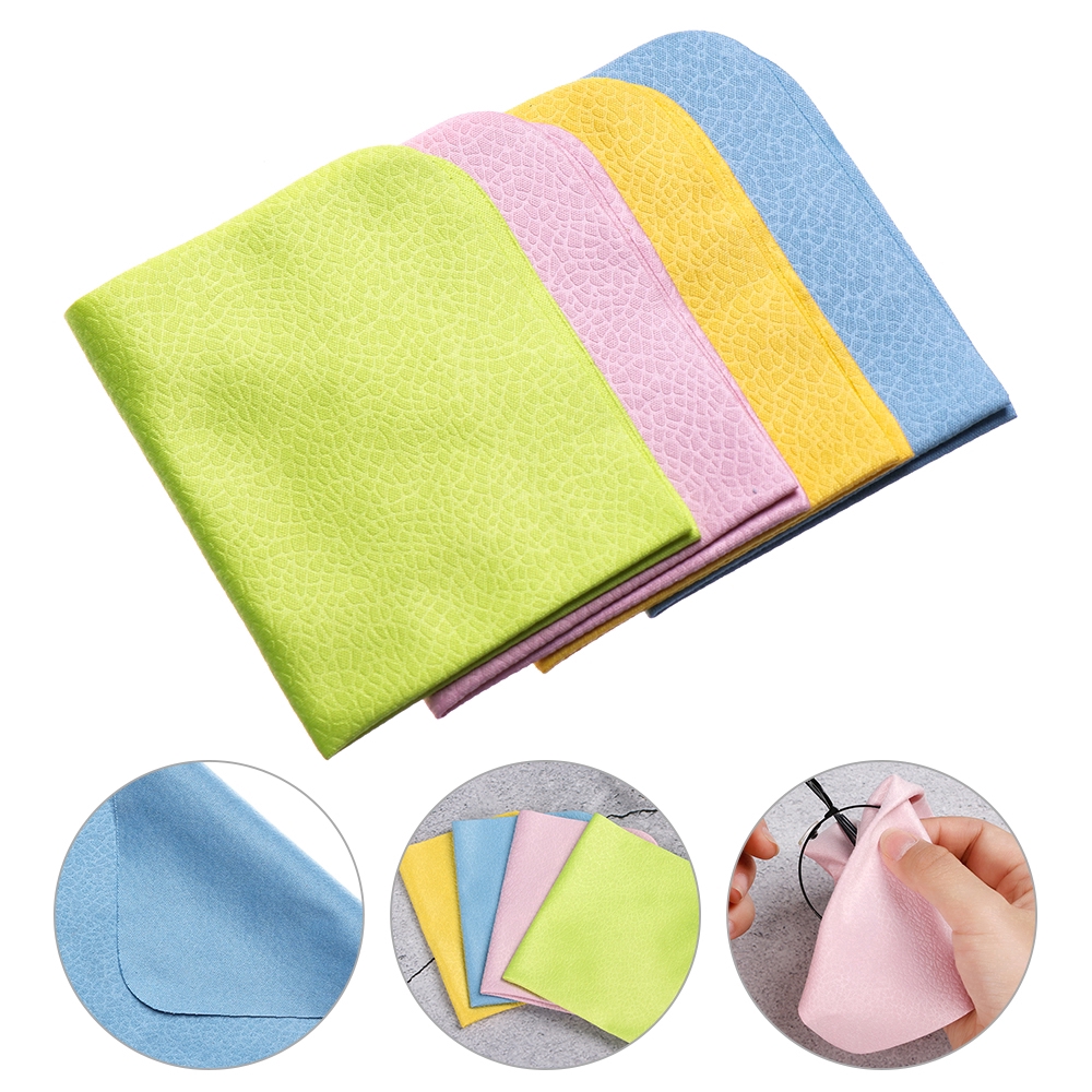 Khăn lau mắt kính/ống kính camera bằng chất liệu microfiber cỡ 150x175mm tiện dụng