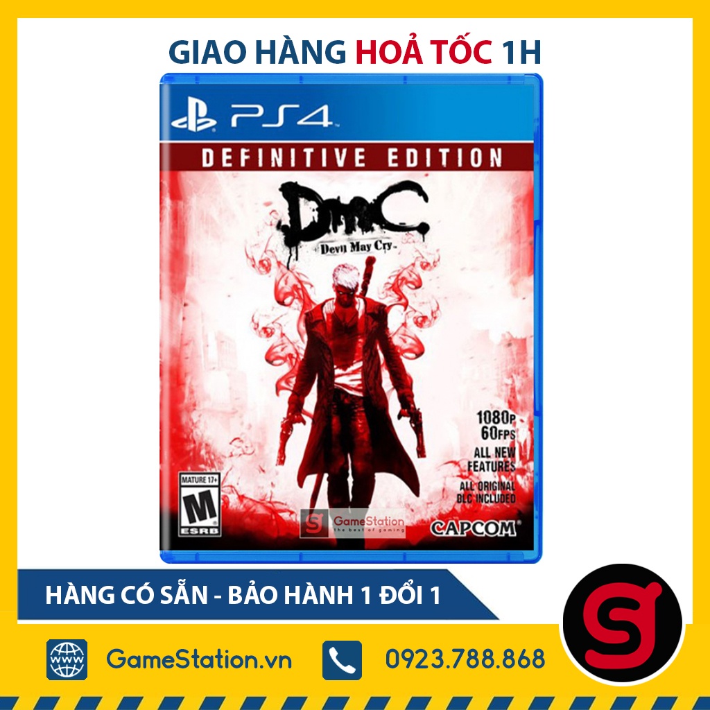 [Mã SKAMCLU9 giảm 10% đơn 100K] Đĩa Game PS4: Devil May Cry Definitive Edition - Hệ EU