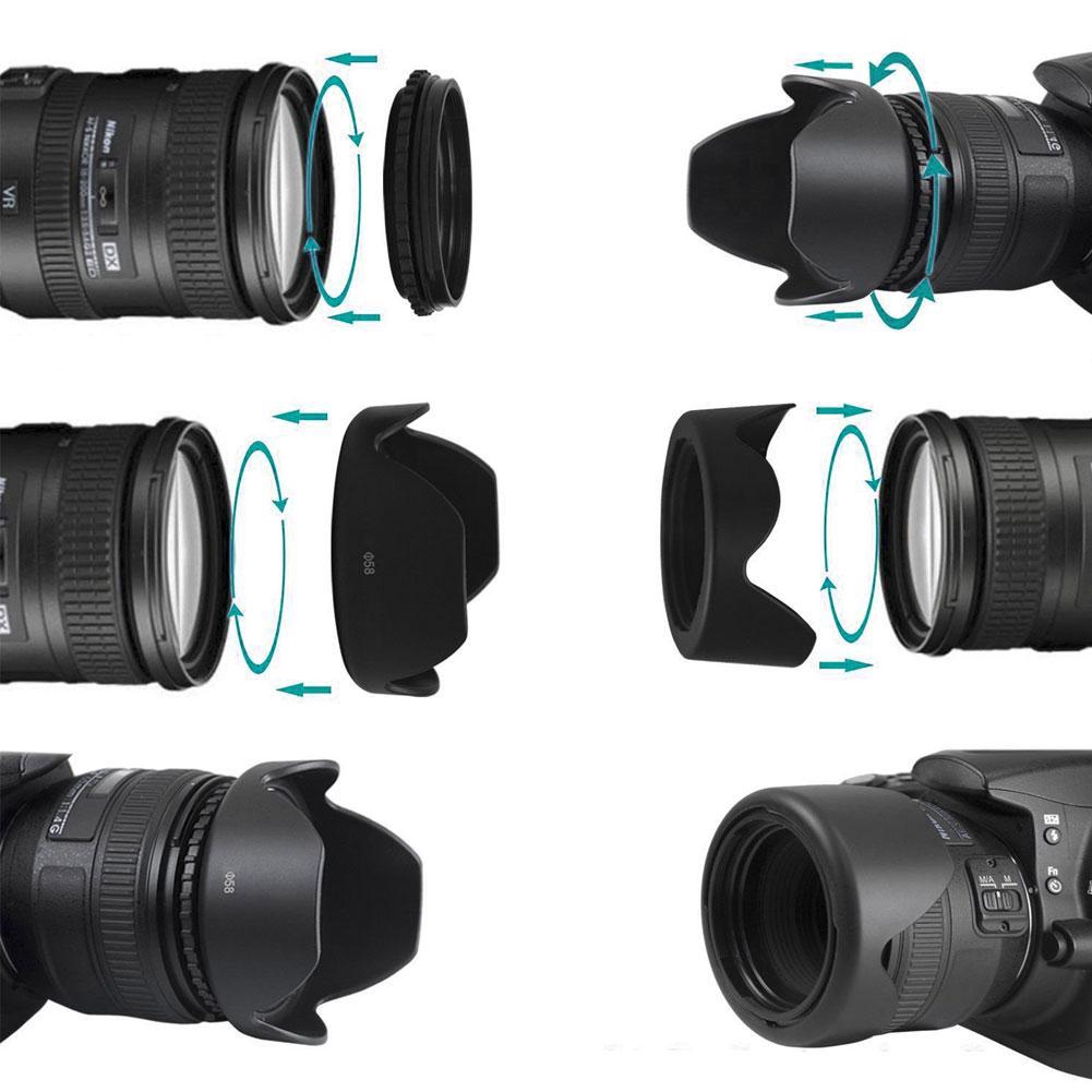 Loa che nắng 58mm chất lượng cao dành cho máy ảnh Nikon