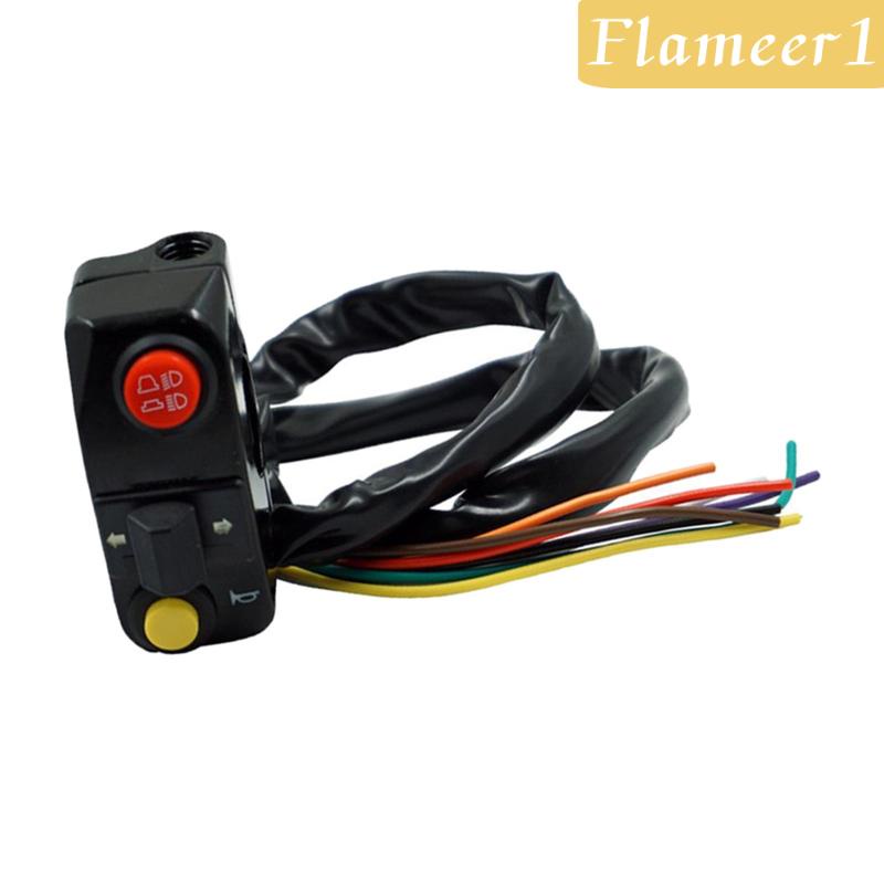 Công Tắc on / Off Gắn Tay Lái Xe Máy 22mm 7 / 8 &quot;on / Off Flame1