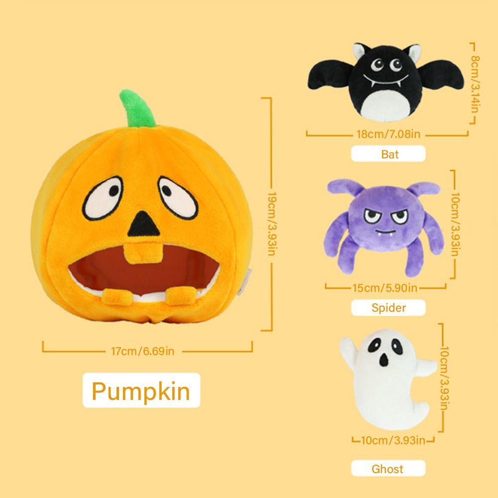 LAYOR1 Set 4 Đồ Chơi Phát Ra Tiếng Kêu Hình Bí Ngô Dễ Thương Cho Cún Cưng