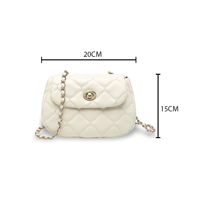 Túi đeo chéo khóa xoay thời trang ho nữ mùa hè túi kẹp nách nữ