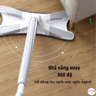 Cây lau nhà thông minh tự vắt đầu xoay 360 độ chữ X làm sạch mợi ngóc ngách trong nhà