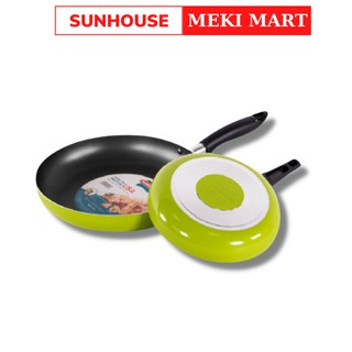 Bộ đôi chảo chống dính sunhouse chính hãng 18cm và 24cm