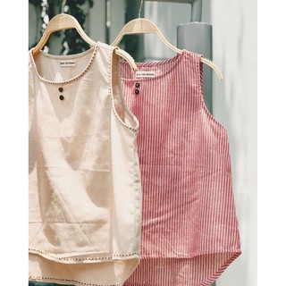 Áo đuôi tôm linen - nhà của moon