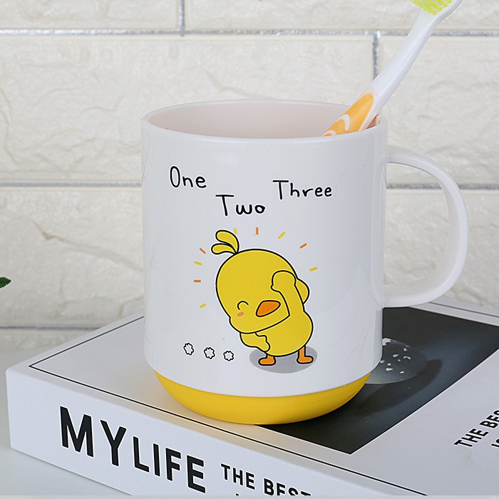 Cốc uống nước, đánh răng cho bé hình vịt siêu dễ thương