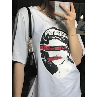 [PASS ĐỒ 2HAND] Áo thun trắng có in logo lớn
