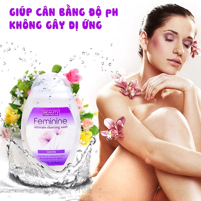 Dung Dịch Vệ Sinh Phụ Nữ Beauty Formulas Feminine Intimate Cleansing Wash 250ml