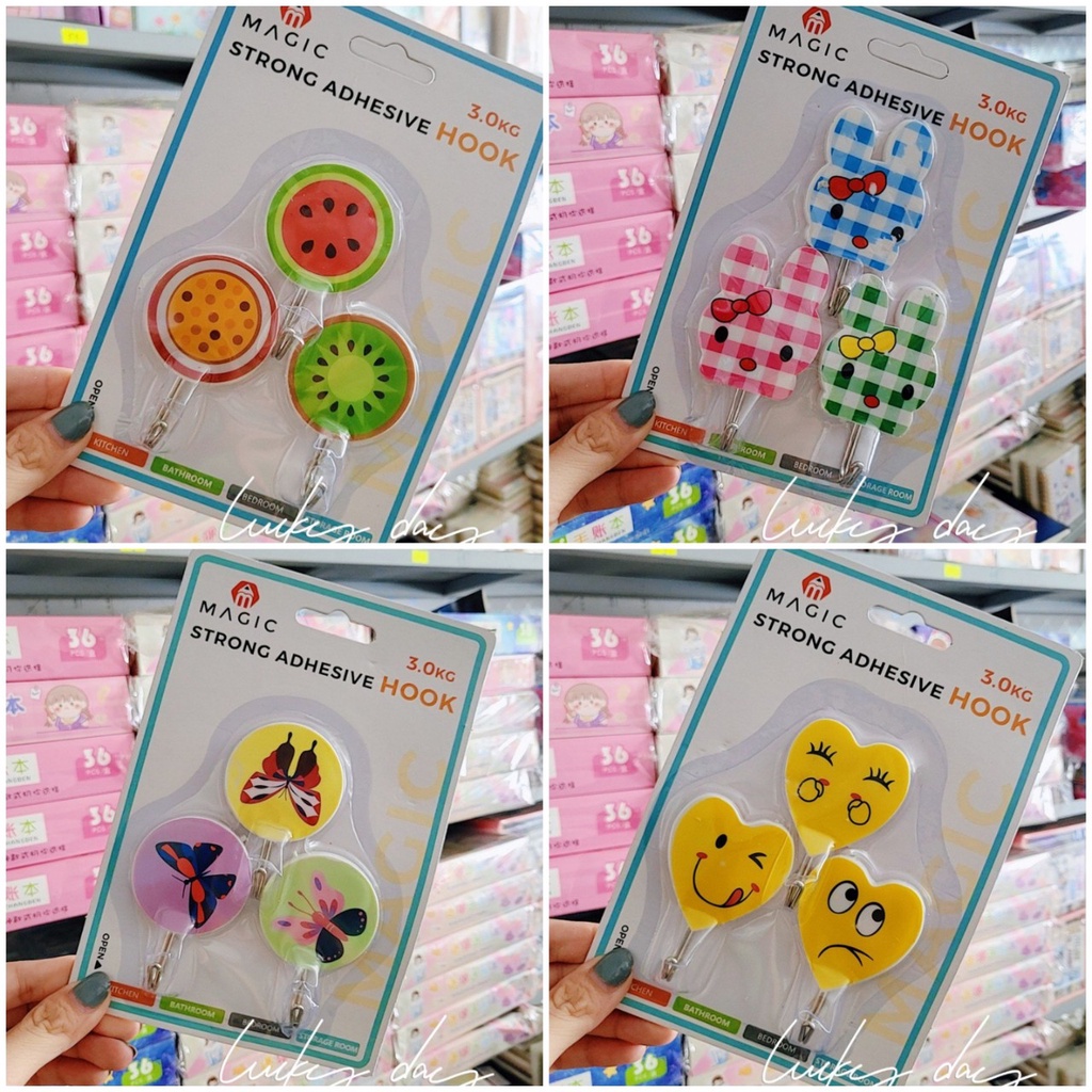 SET 3 CÁI MÓC DÁN TƯỜNG HOẠT HÌNH