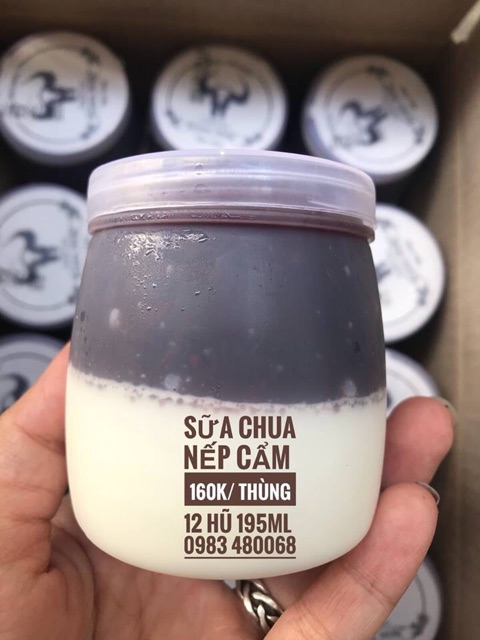 Sữa chua nếp cẩm Mộc Châu Prime Milk - Ship hàng Hỏa Tốc - Món ngon Tây Bắc
