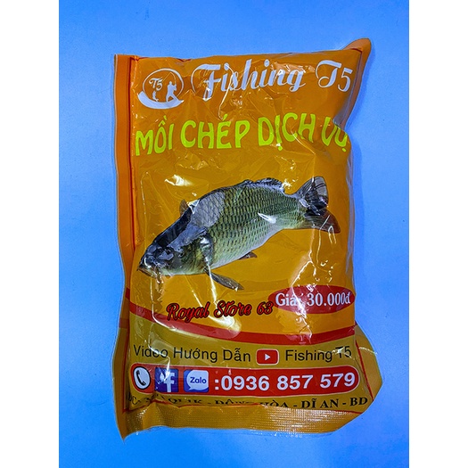 Mồi câu cá chép dịch vụ siêu nhạy Fishing T5 (500gram)