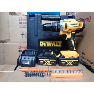 [SIÊU RẺ] MÁY KHOAN PIN DEWALT 128V 3 CHỨC NĂNG-MOTOR 775-ĐẦU AUTOLOCK-TẶNG BỘ PHỤ KIỆN