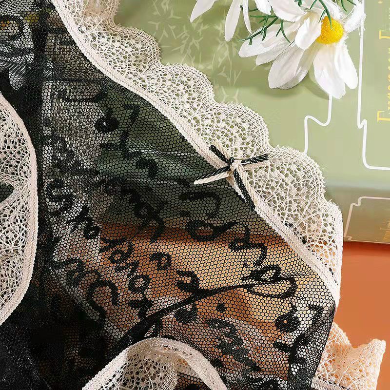 Quần Lót Nữ Ren Gấm Sexy phối viền ren gợn sóng quyến rũ tôn dáng sexy mẫu A43