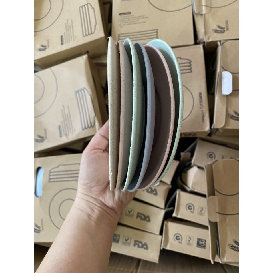 Set  6 Đĩa Lúa Mạch Dạng Tròn