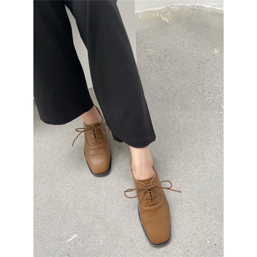 Giày Oxford cổ điển Hàn Quốc màu trắng, màu nâu, đen thời trang | BigBuy360 - bigbuy360.vn