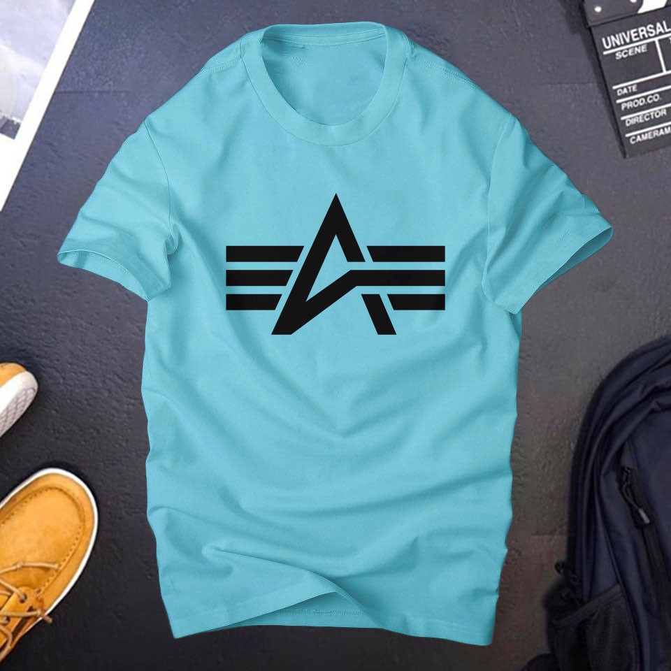 Áo thun thể thao Anpha start cá tính , chất vải cotton 4 chiều thoáng mát,thiết kế năng động , logo in phản quang bạc