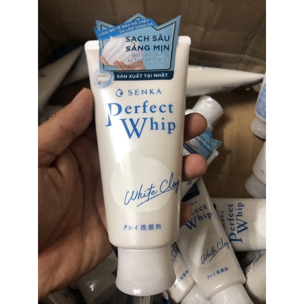 Sữa Rửa Mặt Senka Đất Sét Trắng Làm Đều Màu Da Perfect White Clay 120g