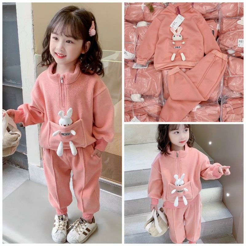 Bộ hồng cổ khoá kèm gấu