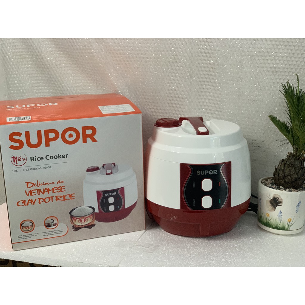 Nồi cơm điện cơ lòng nồi NIÊU Supor CFXB50YB13VN-RD-50 / 1.8L
