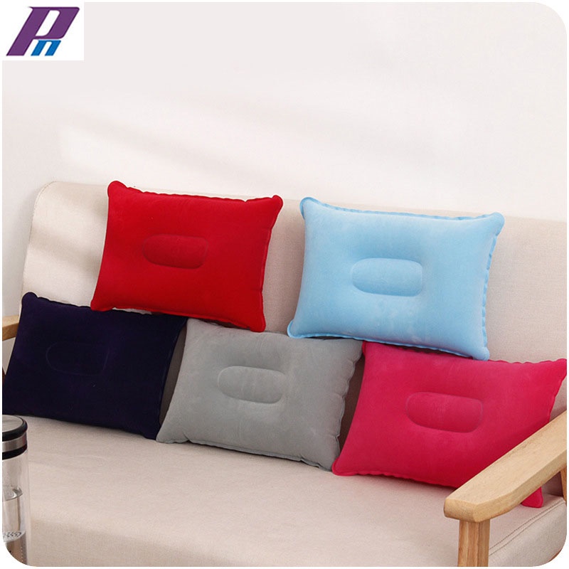 Gối Bơm Hơi Nỉ Nhung Hình Chữ Nhật Tiện Lợi Khi Đi Du Lịch Dã Ngoại Ngủ Văn Phòng 183