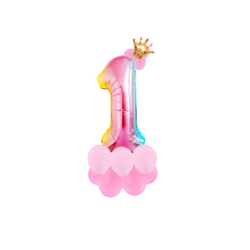 1 Bộ Bong Bóng Hình Chữ Số Trang Trí Sinh Nhật