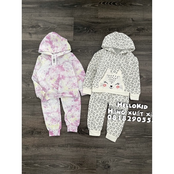 B401 - Bộ nỉ hoodie bé gái Foreverme
