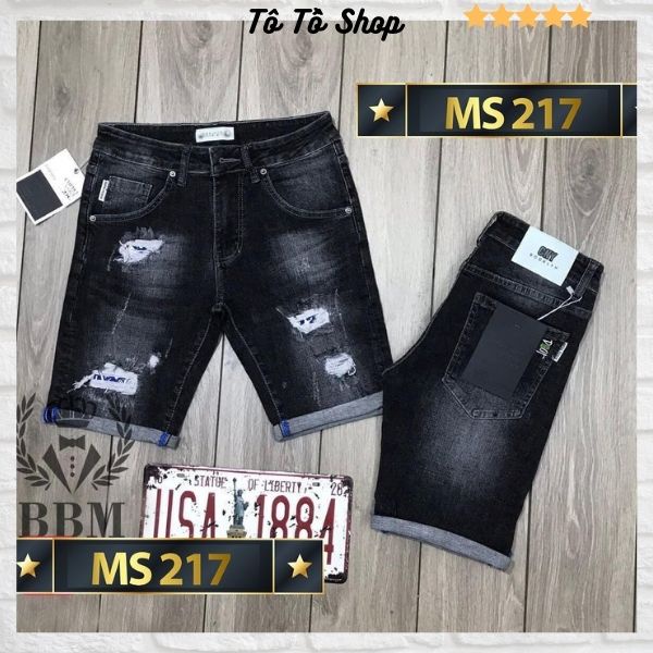 Quần Short Jean Nam Chất Bò Co Giãn❤️FREESHIP❤️Quần Đùi Nam thời trang cao cấp  Tô Tồ Shop - MQ200