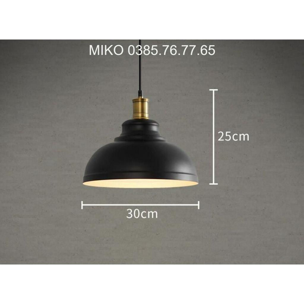 Đèn thả trần đui đồng, đèn chao thả trần, đèn chao đui đồng, đèn chao trang trí, chao đèn 300mm  )