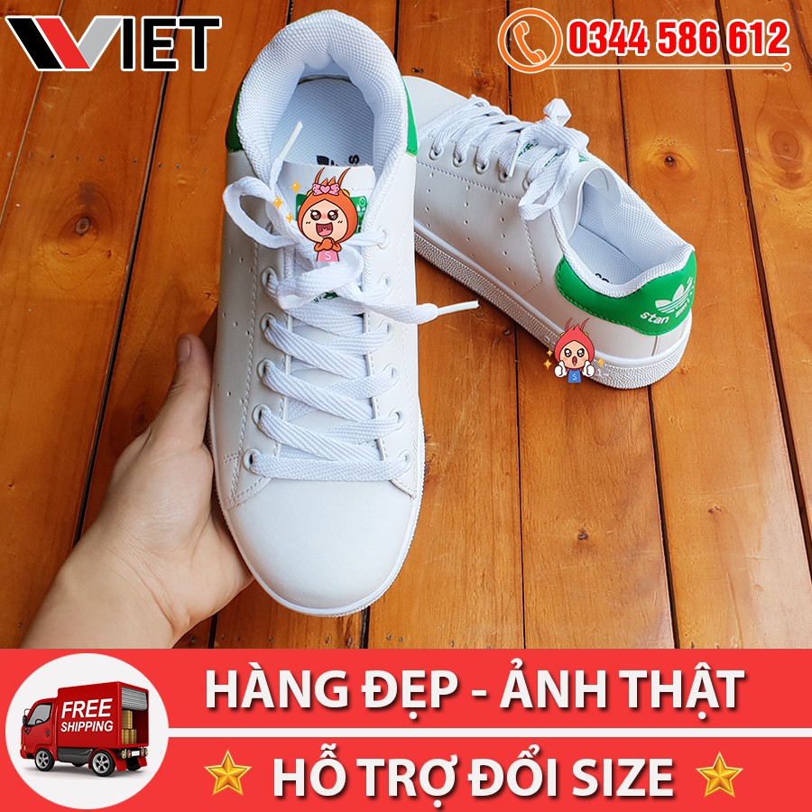 [FREE SHIP TOÀN QUỐC] Giày Thể Thao Stan Smith Gót Xanh Lá Giá Rẻ