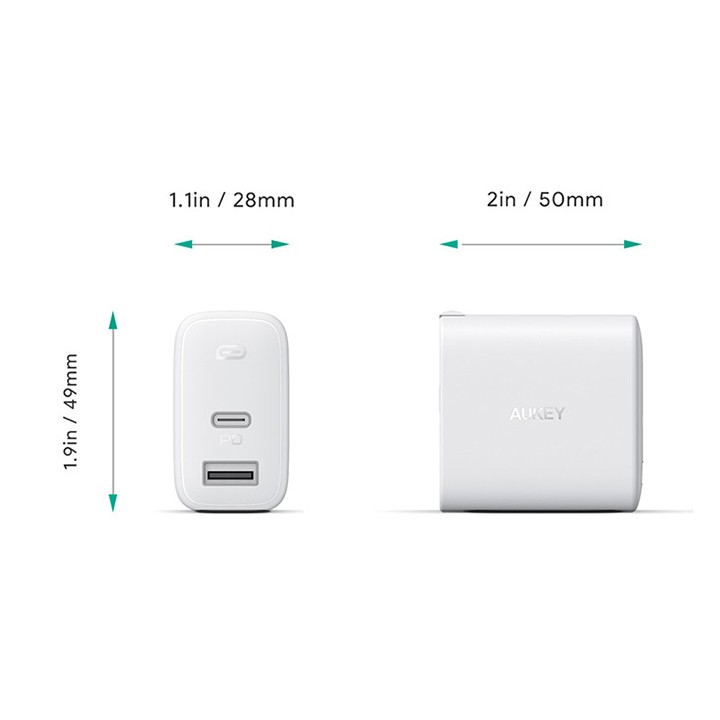 CỦ SẠC NHANH AUKEY 32W PA-F3S PD 20W IP 12