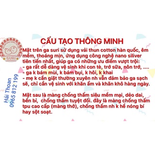 Ga coton chống thấm cao cấp Nano suri.