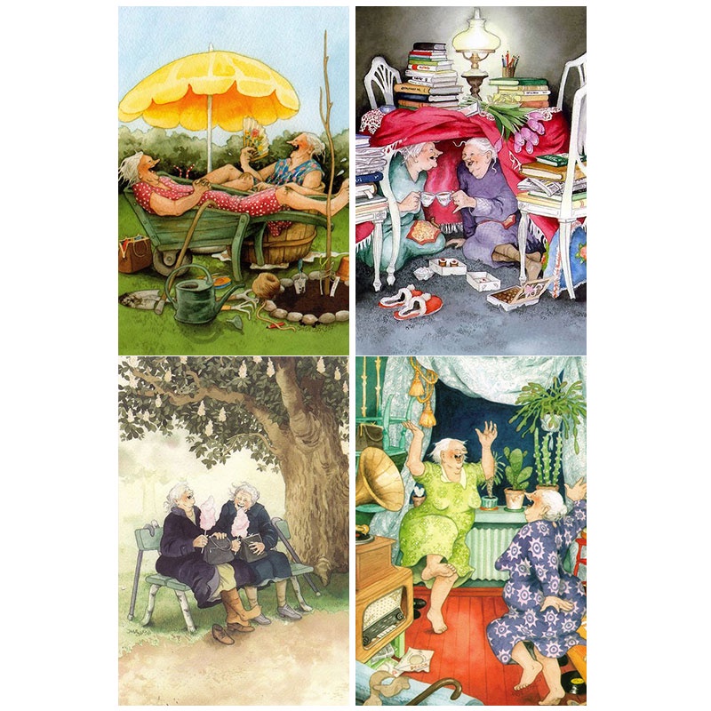 Bộ Tranh Đính Đá 5d Họa Tiết Cô Gái Độc Đáo Diy 30x40cm