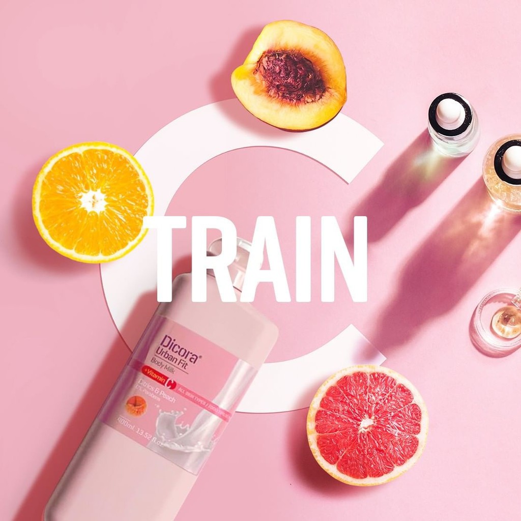 Sữa dưỡng thể Dicora Urban Fit citrics & peach vitamin C hương cam quýt và đào 400ml ngăn ngừa lão hoá, làm trắng da | BigBuy360 - bigbuy360.vn