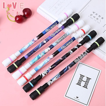 【Lovelin】Bút Xoay Viết Mực Nén Dành Cho Học Sinh Mới Bắt Đầu