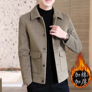 Áo khoác dạ nam 2 lớp dáng ngắn siêu ấm siêu đẹp phong cách trẻ trung