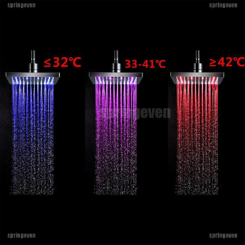 Vòi Hoa Sen Đèn LED Thay Đổi 7 Màu Tự Động