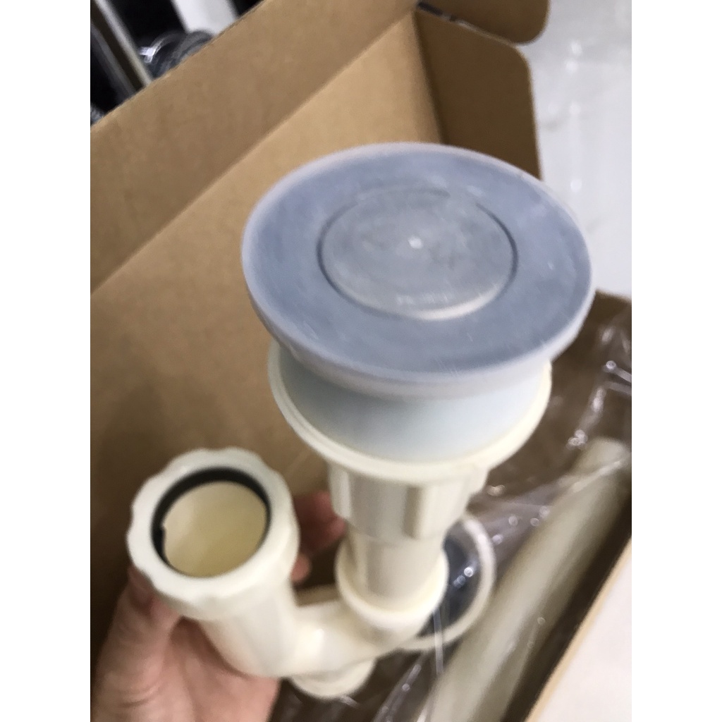Bộ Xả, ống thải thoát nước Inax Lavabo chậu rửa mặt lavabo A-325PS Nhựa trắng