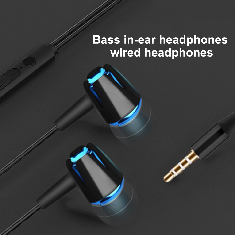 Tai Nghe Nhét Tai Jack 3.5mm Có Micro Âm Thanh Siêu Trầm