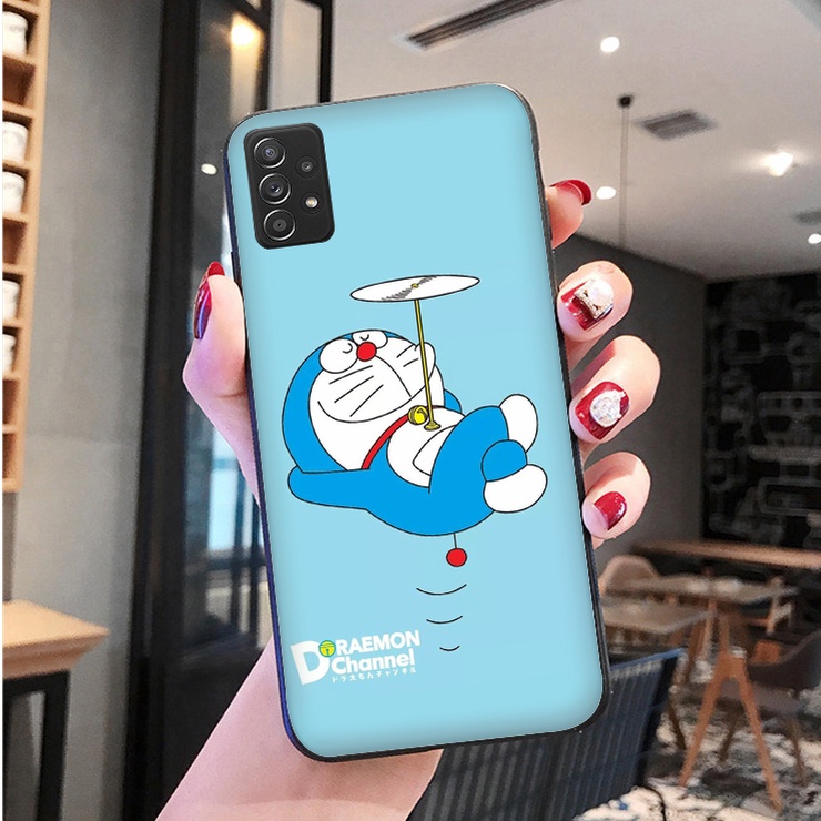 Mềm Ốp Điện Thoại Dẻo Viền Đen Họa Tiết Hoạt Hình Doremon Cho samsung galaxy a81 a82 a91 m20 m30 m30s m21 m31 m51