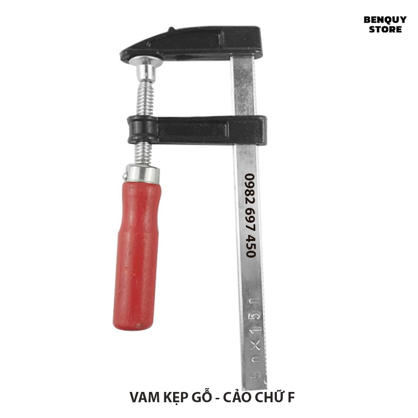 VAM KẸP GỖ - CẢO CHỮ F NHIỀU KÍCH THƯỚC :LƯ 120X300, 120X400, 120X500, 120X600, 120X800, 120X100, 120X120, 120X150MM.
