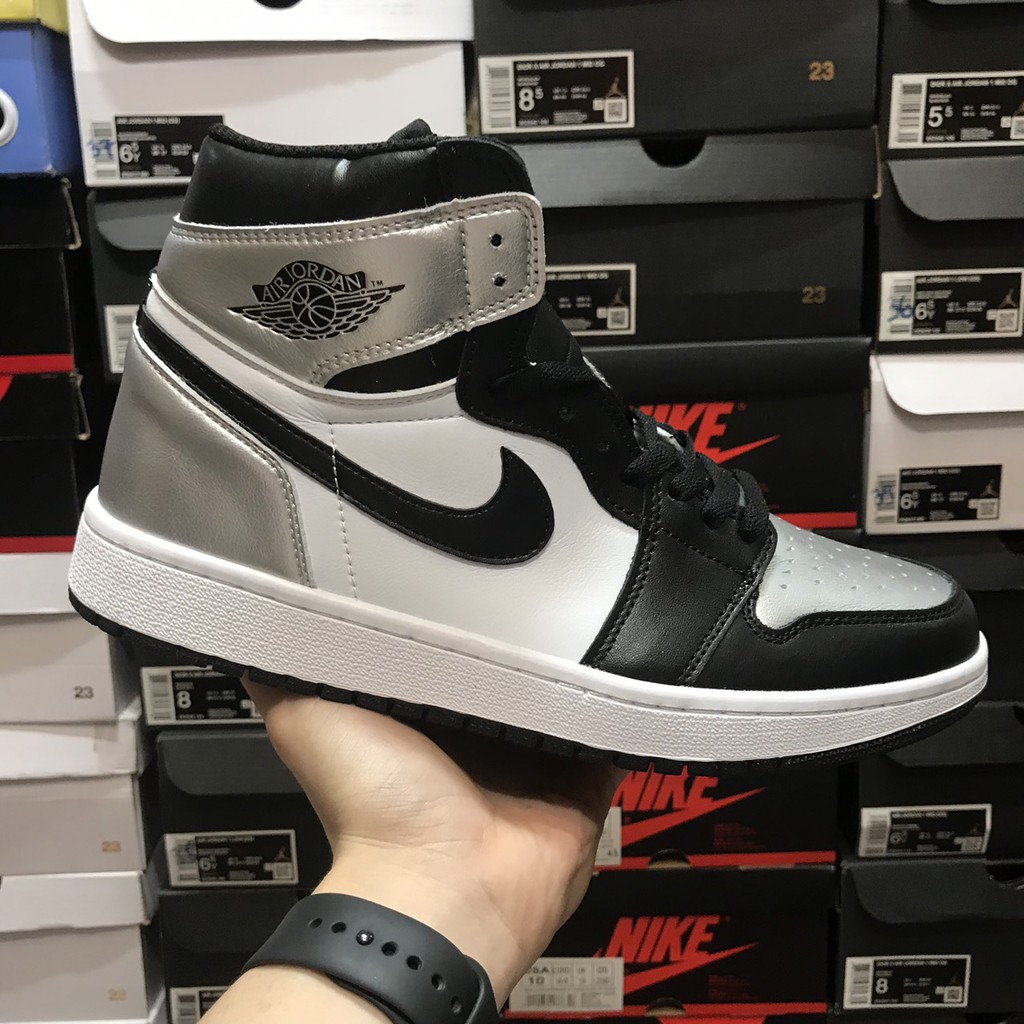 [ KELLY SNEAKERS ] Jordan 1 Retro High Silver Toe ( Sẵn + Ảnh Thật )