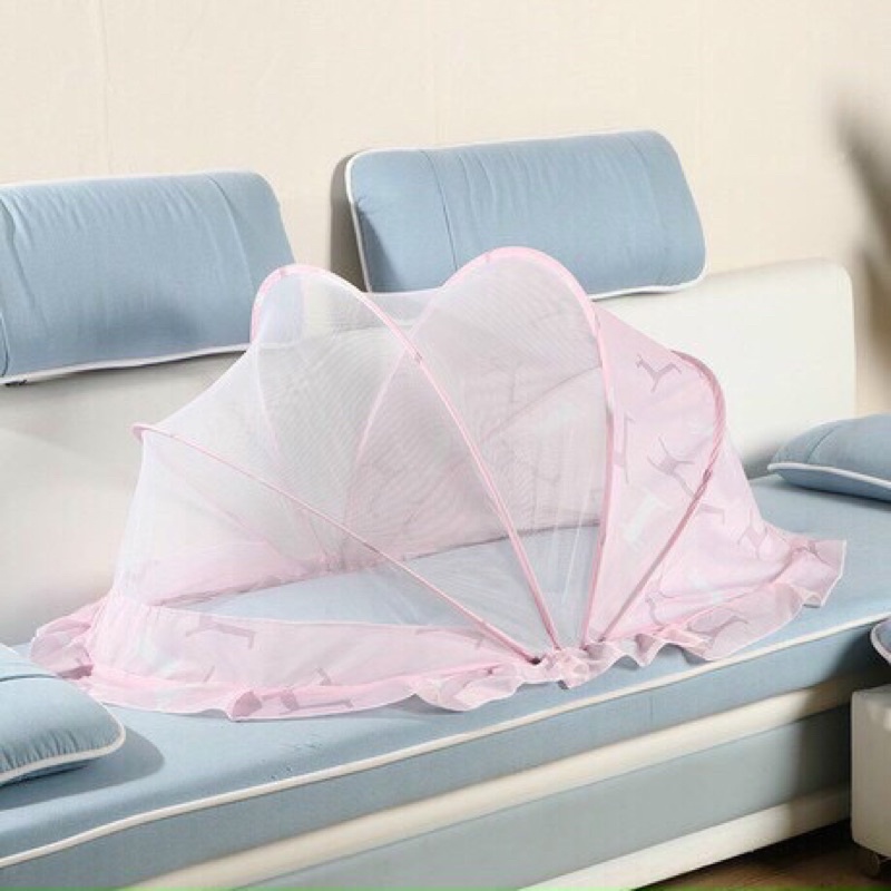 Mùng hoạ tiết hươu gấp gọn 3572