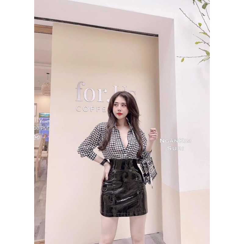 Áo sơ mi hoạ tiết 2 màu