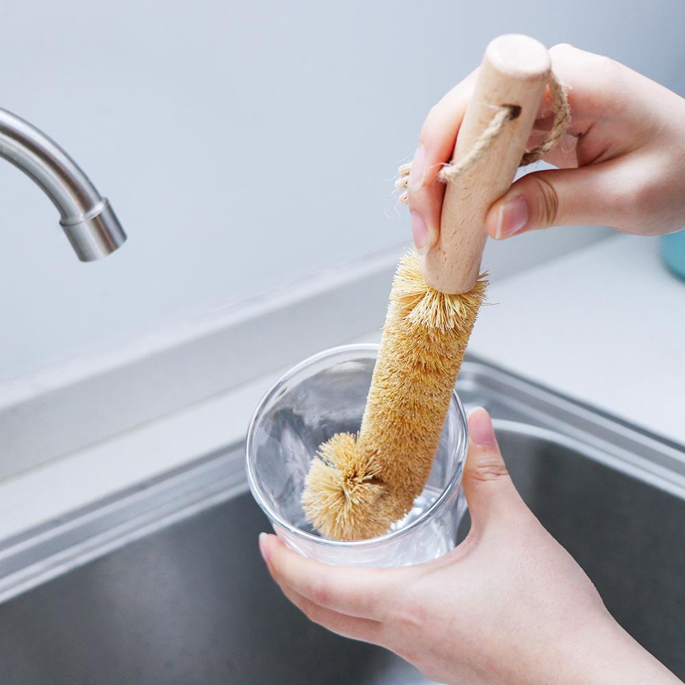 Cọ Rửa Ly Cốc Bằng Sồi Tiện Dụng Cho Nhà Bếp