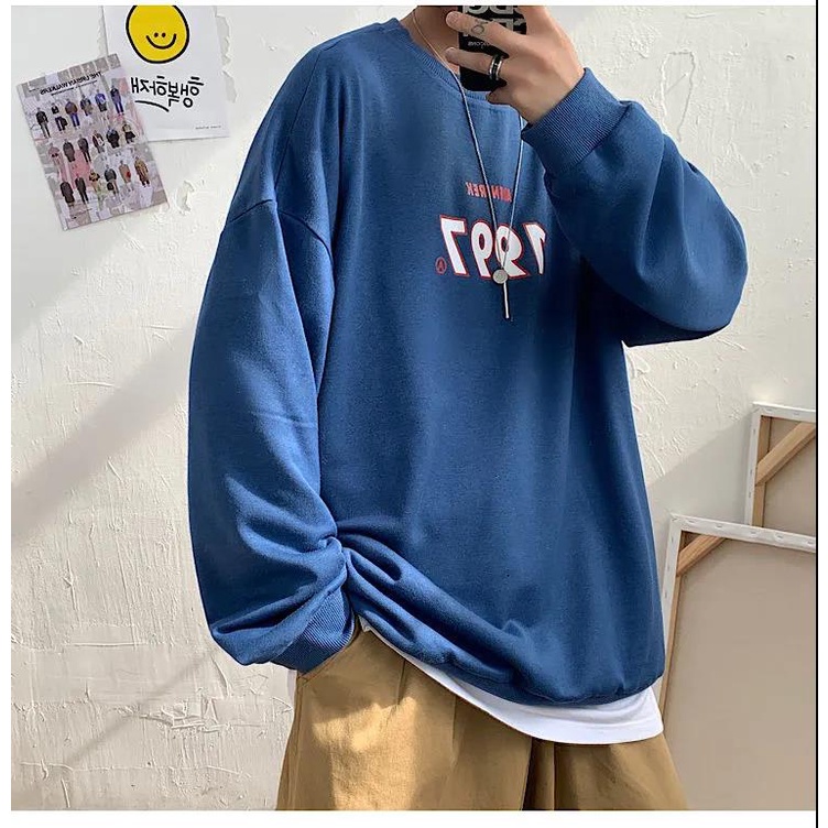 Áo sweater tay dài dáng rộng phong cách Hàn Quốc thời trang mùa thu mới 2021 cho nữ | BigBuy360 - bigbuy360.vn