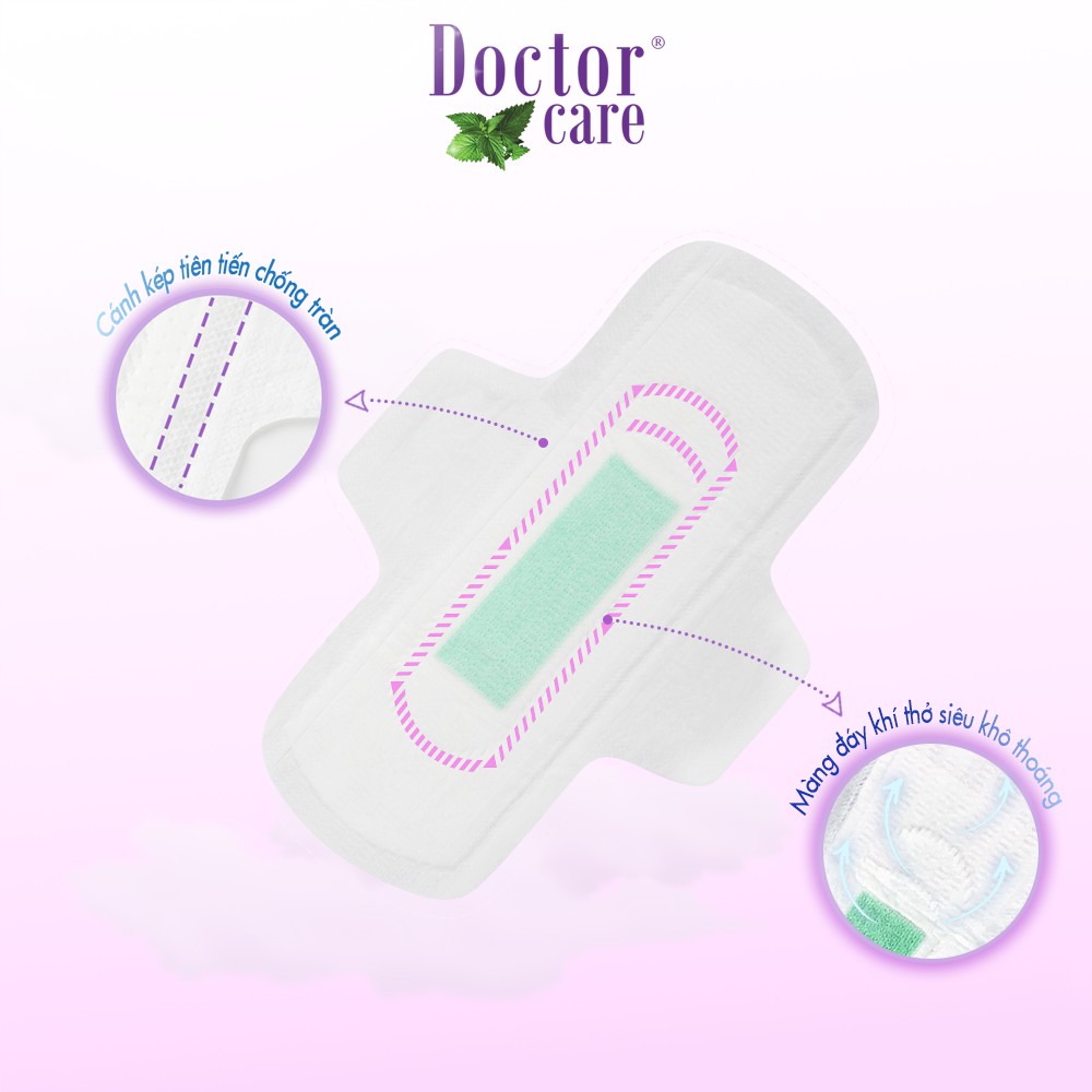 Băng vệ sinh thảo dược D&C Doctor Care ban ngày 24cm Combo 6 gói