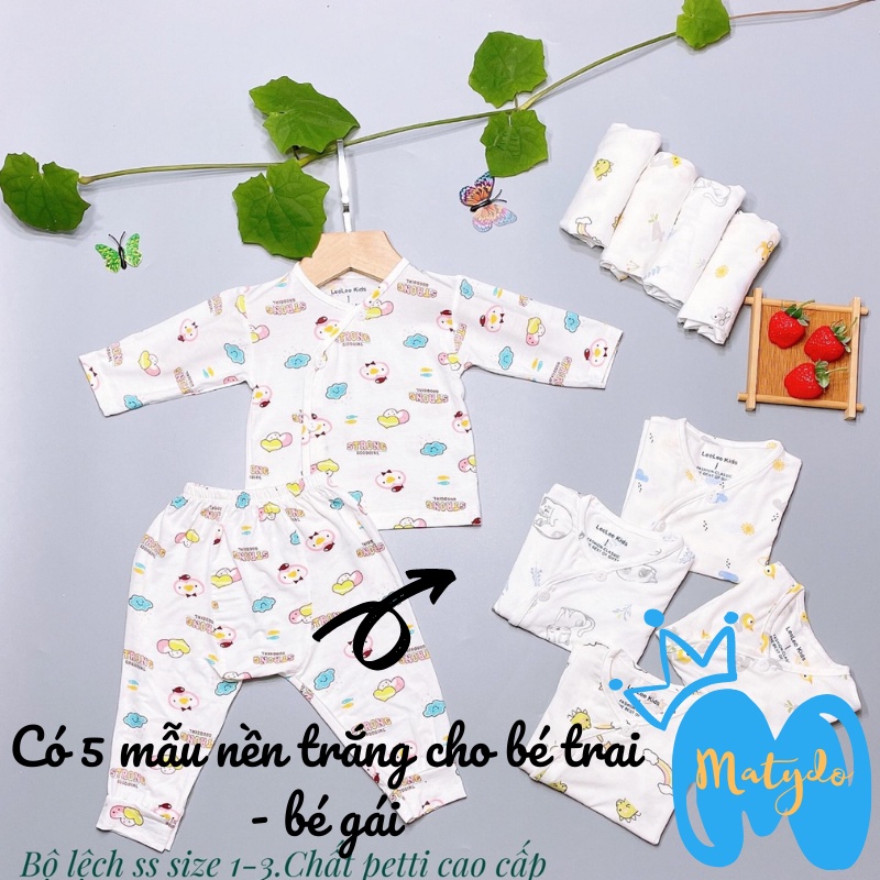 Quần áo sơ sinh MATYDO bé trai bé gái mùa hè thu đông giá rẻ đồ mới sinh cho bé Leekid dài tay