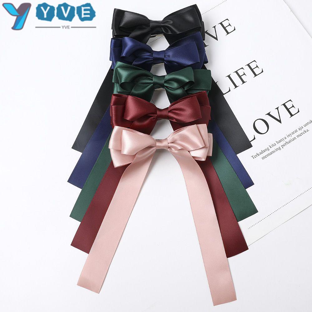 Kẹp Tóc Nơ Vải Satin Xinh Xắn Cho Nữ