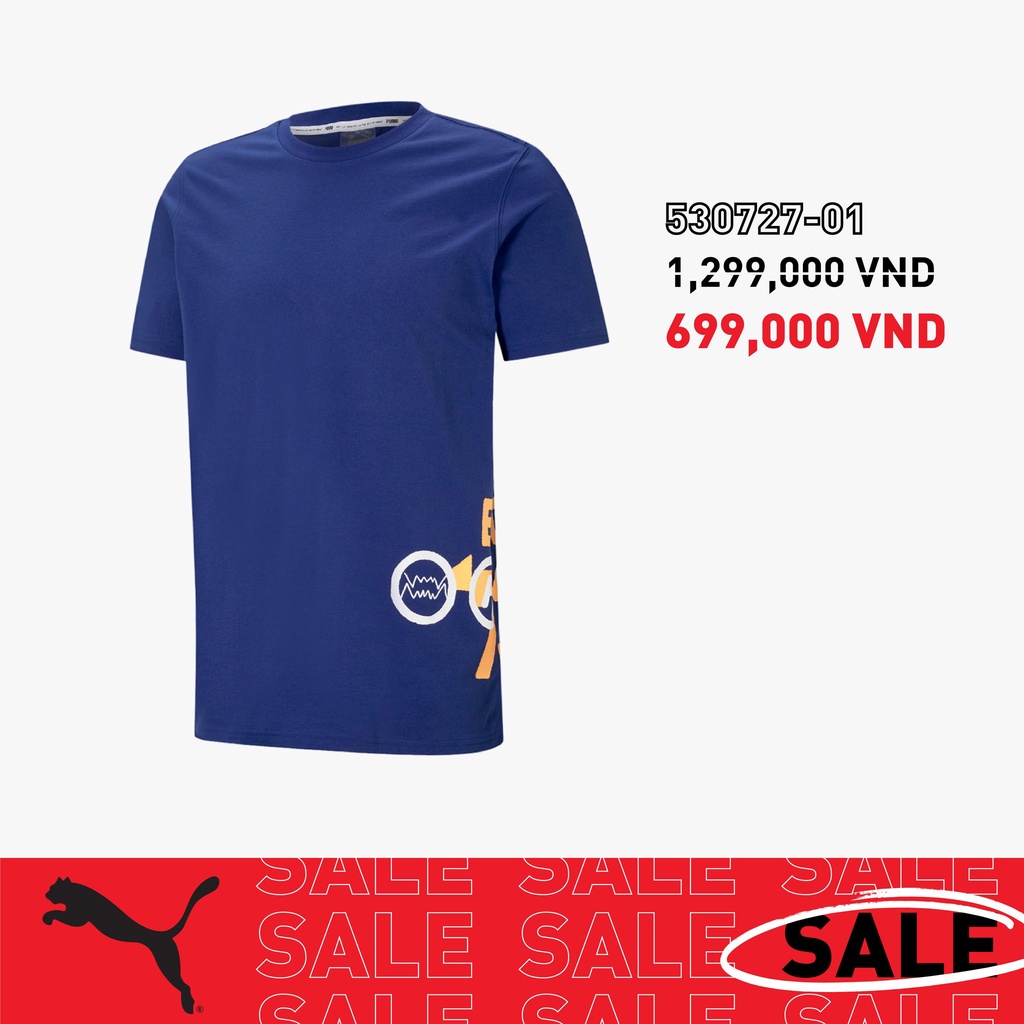 PUMA - Áo thun thể thao nam ngắn tay Fran Side Seam-530727-01